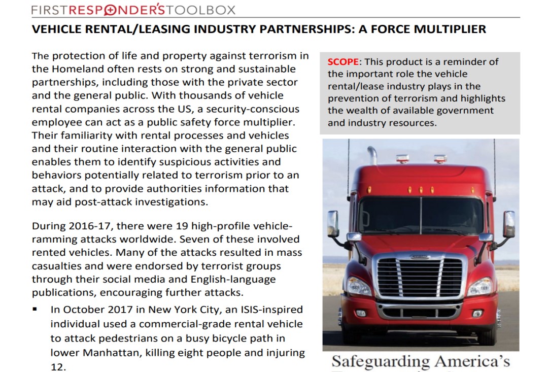 Vehicle Rental/Leasing Industry Partnerships: A Force Multiplier 