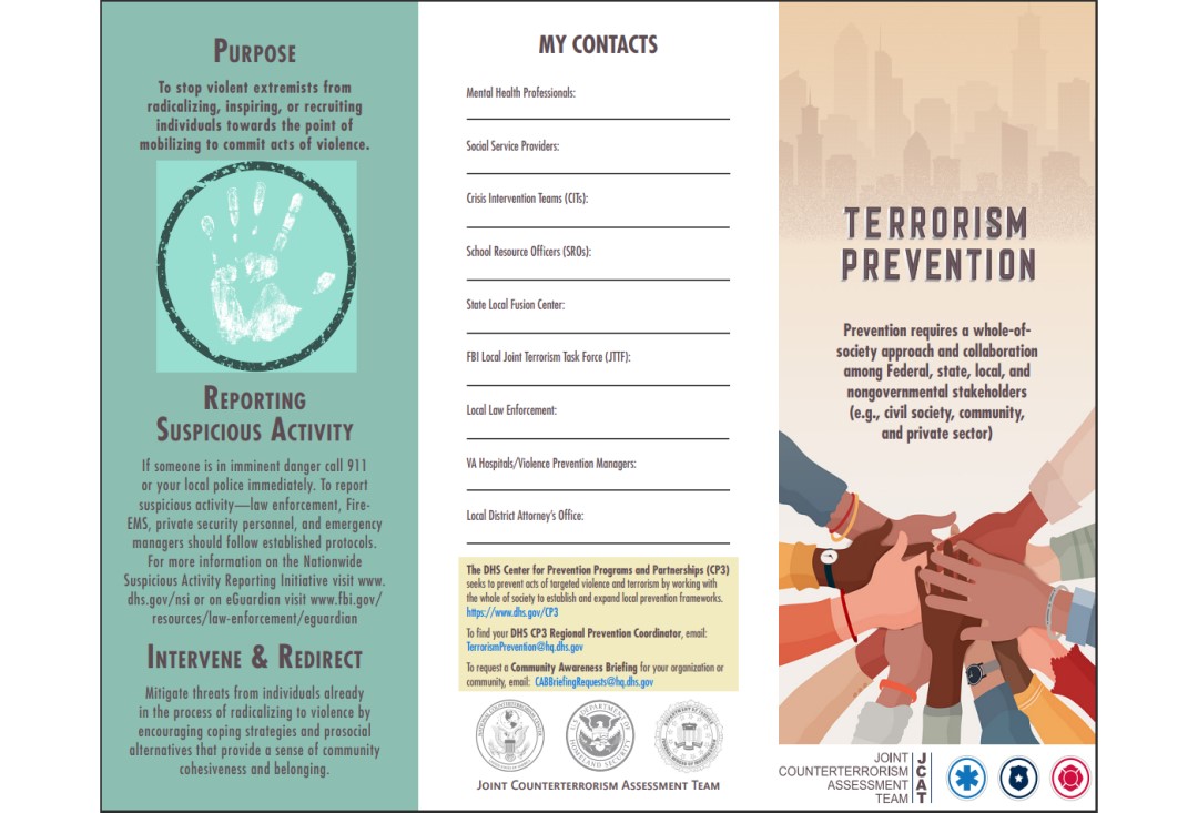 Terrorism Prevention Brochure