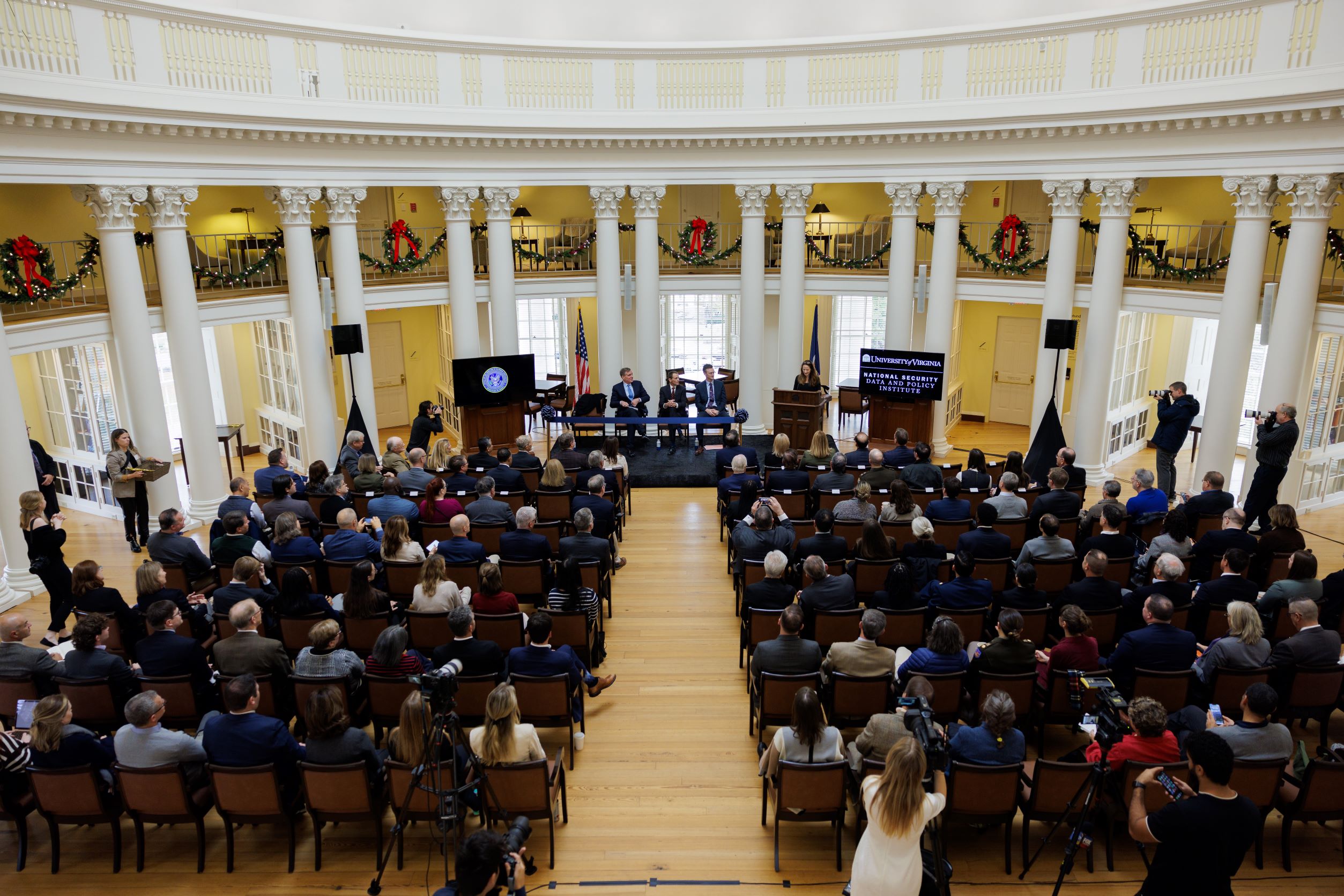  The ceremony took place in the University of Virginia's iconic Rotunda Dome Room. (Credit: James Williams, ODNI Strategic Communications)